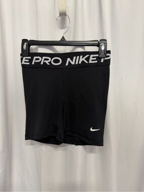 Nike Black Dri-FIT Performance Shorts with White Logo